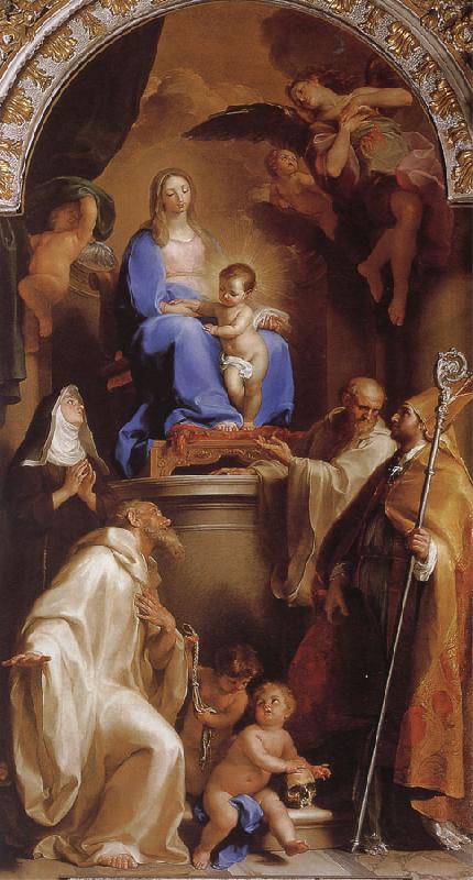 Pompeo Batoni The Virgin and Child with real Fupiyeluo, Kasituola, Ford, Rudolf oil painting image